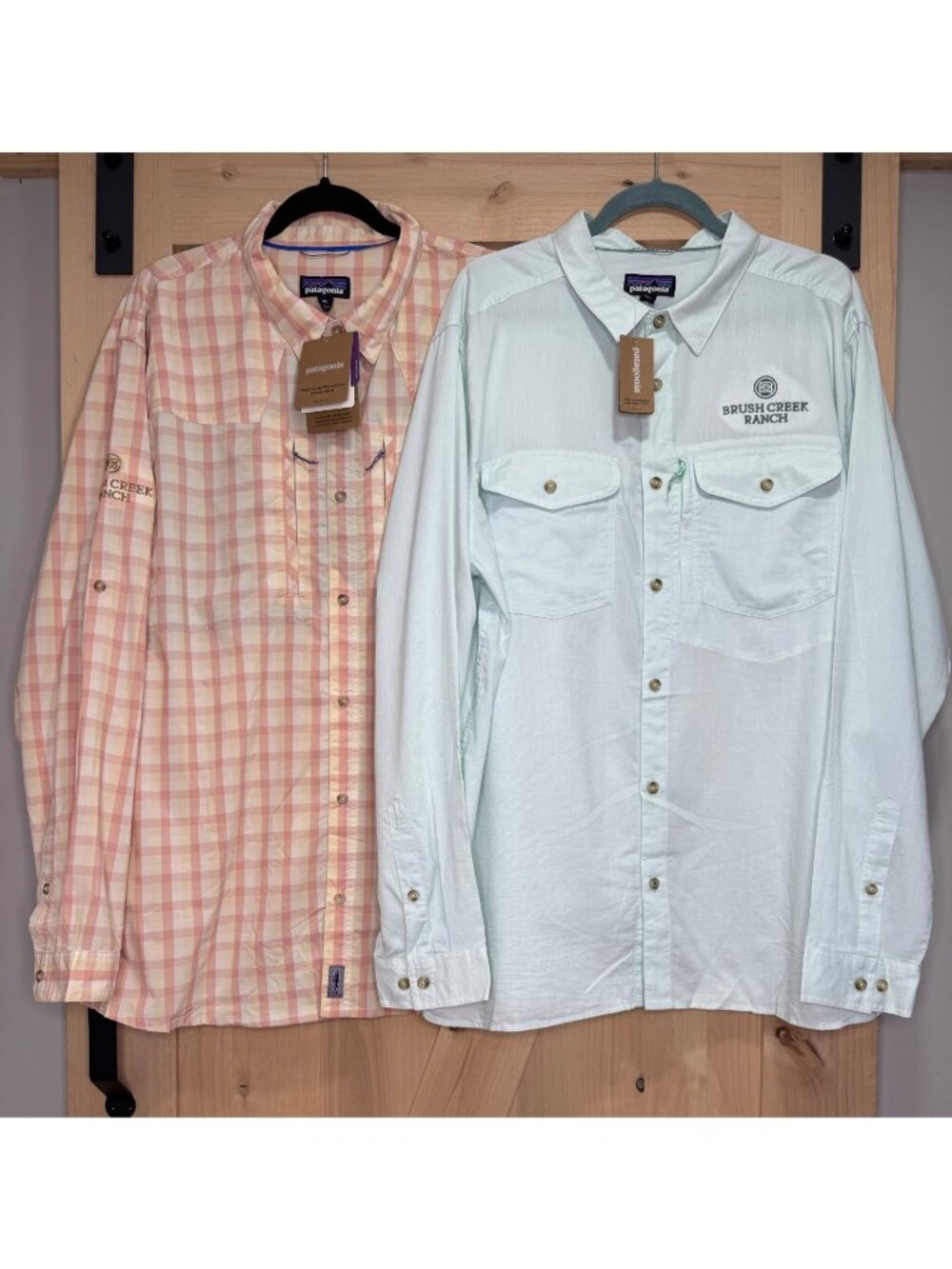 Patagonia Mens Long-Sleeve Shirts XXL Brush Creek Ranch Logo NWT